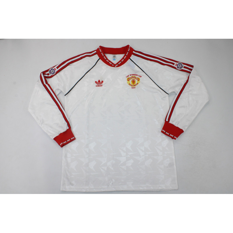 Manchester United Retro Manga Larga Recopa Europa 91 Manchester United Retro Manga Larga Recopa Europa 91