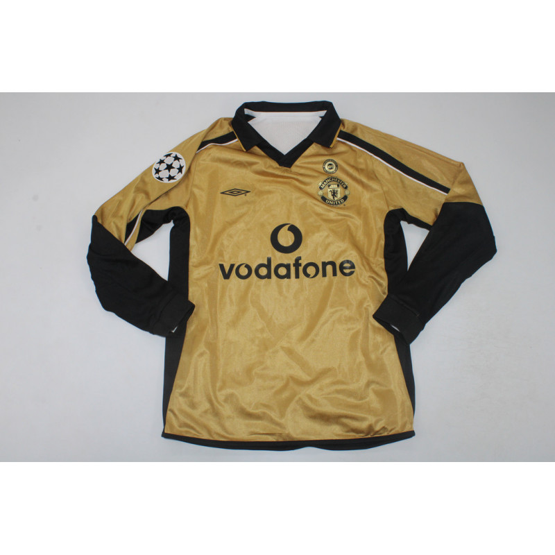 Manchester United Retro Manga Larga Centenario Reversible 01-02 Manchester United Retro Manga Larga Centenario Reversible 01-02