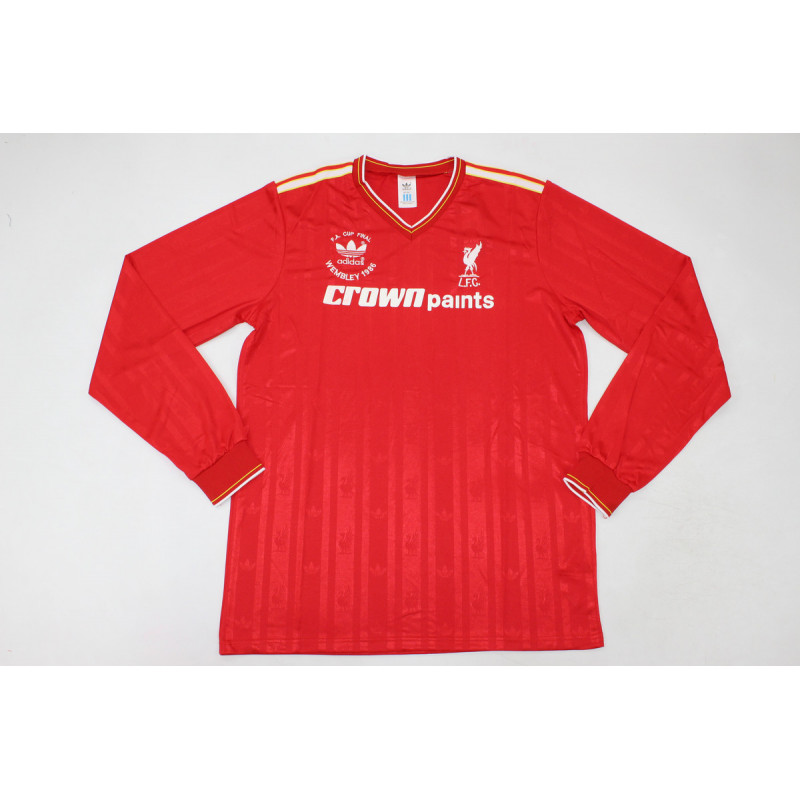 Liverpool Retro Doble Ganadores Manga Larga Local 85-86 Liverpool Retro Doble Ganadores Manga Larga Local 85-86