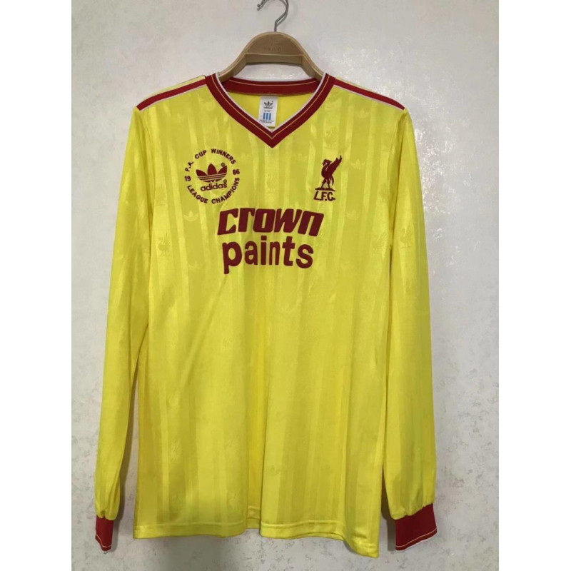 Liverpool Retro Doble Ganadores Manga Larga Tercera 85-86 Liverpool Retro Doble Ganadores Manga Larga Tercera 85-86