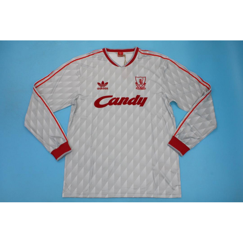 Liverpool Retro Manga Larga Visitante 89-91 Liverpool Retro Manga Larga Visitante 89-91