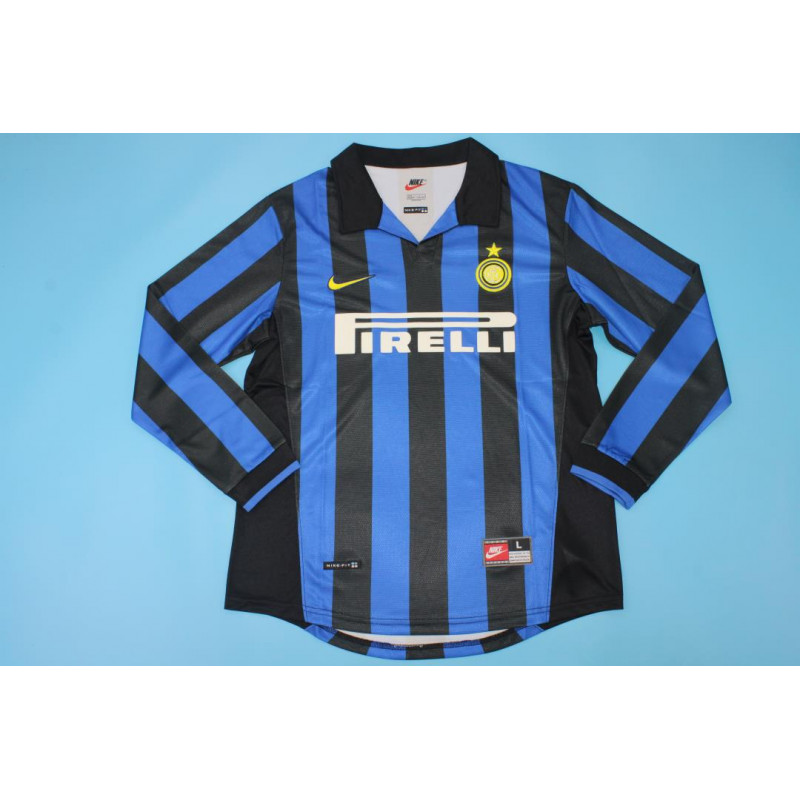Inter de Milan Retro Manga Larga Local 98-99 Inter de Milan Retro Manga Larga Local 98-99