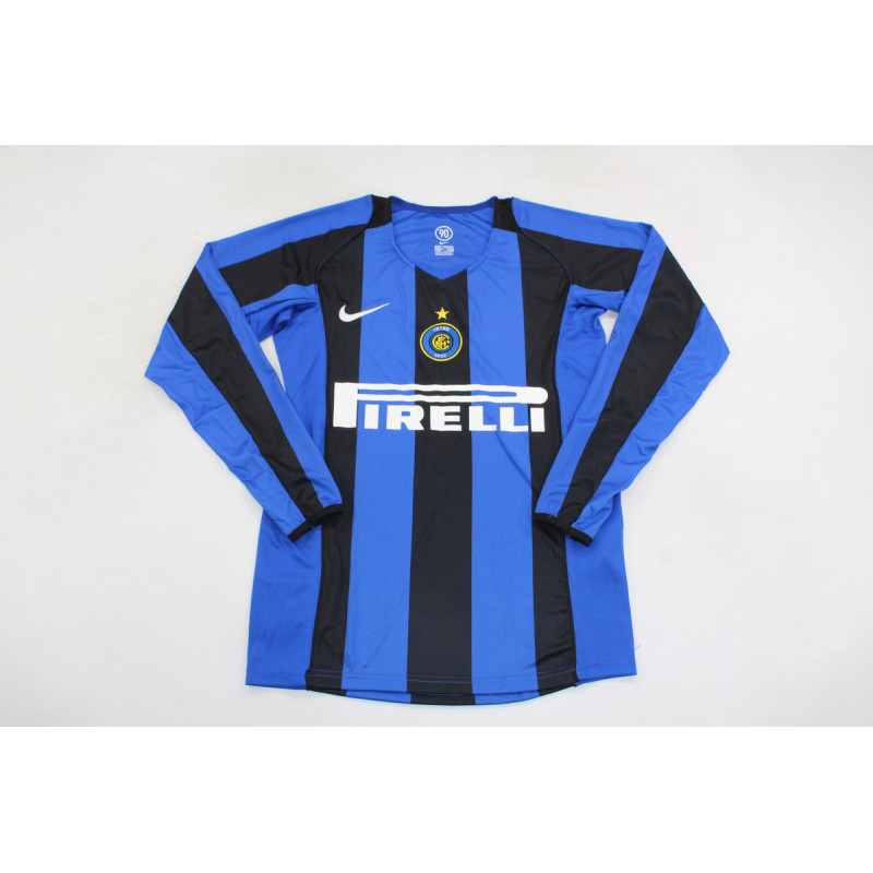 Inter de Milan Retro Local Manga Larga 04-05 Inter de Milan Retro Local Manga Larga 04-05