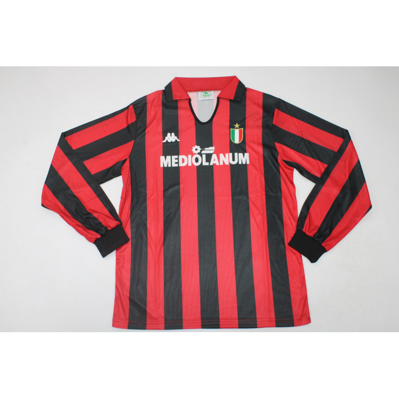 Milan Retro Manga Larga Local 88-89 Milan Retro Manga Larga Local 88-89