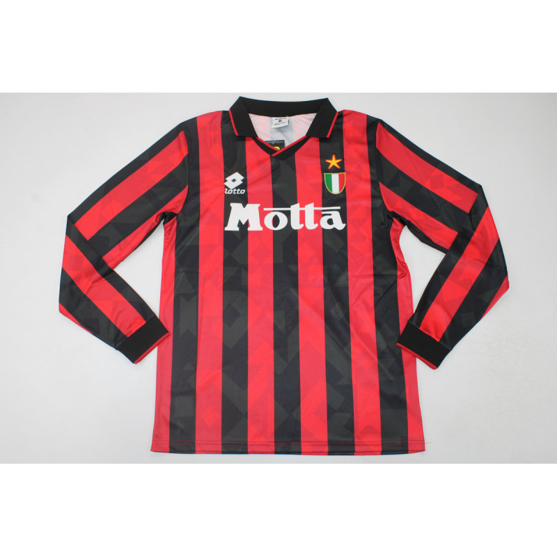 Milan Retro Manga Larga Local 93-94 Milan Retro Manga Larga Local 93-94