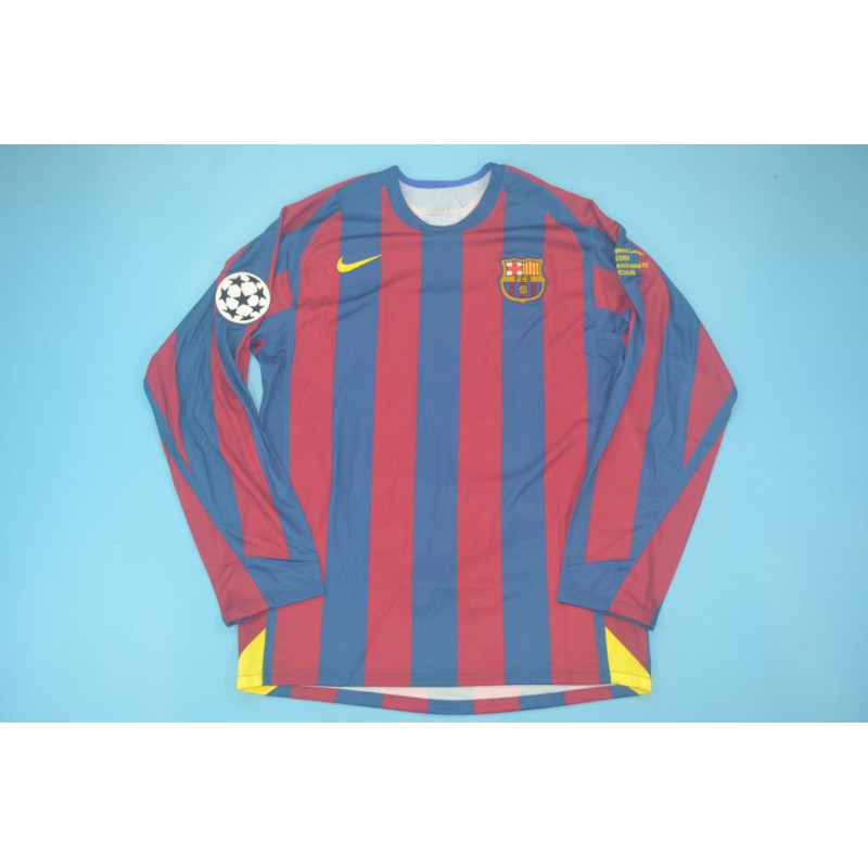 Barcelona Retro Manga Larga Final UCL 06 Barcelona Retro Manga Larga Final UCL 06