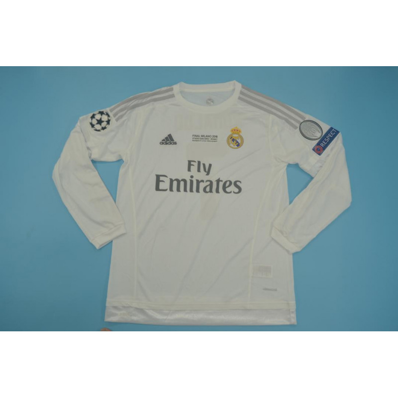 Real Madrid Retro Manga Larga UCL Final 2016 Real Madrid Retro Manga Larga UCL Final 2016