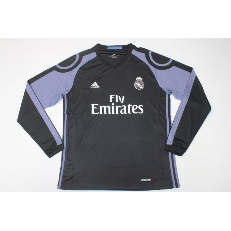 Real Madrid Retro Manga Larga Tercera 16-17 Real Madrid Retro Manga Larga Tercera 16-17