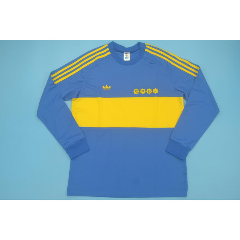 Boca Juniors Retro Manga Larga Local 81 Boca Juniors Retro Manga Larga Local 81