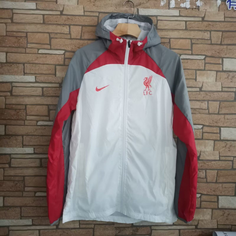 Liverpool Cortavientos Blanco Rojo Liverpool Cortavientos Blanco Rojo