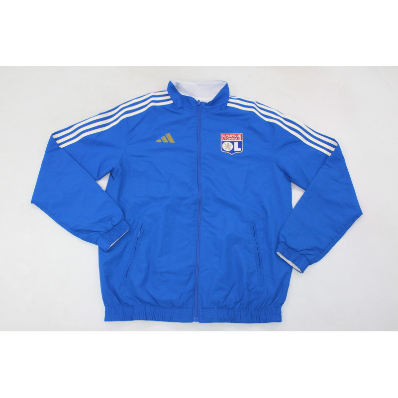 Olympique Lyon Cortavientos Reversible Azul Blanco Olympique Lyon Cortavientos Reversible Azul Blanco