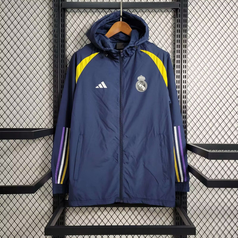 Real Madrid Cortavientos Azul Amarillo Real Madrid Cortavientos Azul Amarillo