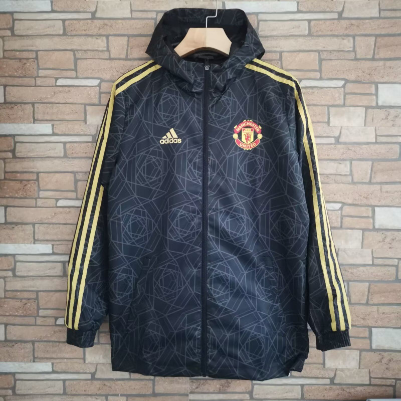 Manchester United Cortavientos Azul Dorado Manchester United Cortavientos Azul Dorado