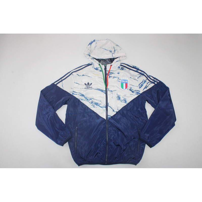 Italia Cortavientos Blanco Azul Italia Cortavientos Blanco Azul