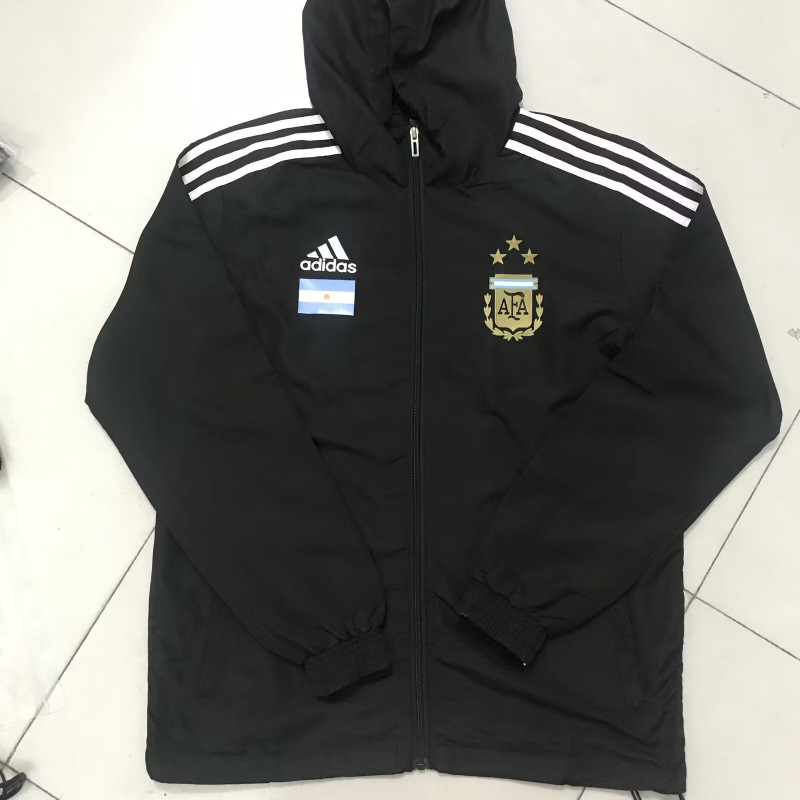 Argentina Cortavientos Negro Bandera Argentina Cortavientos Negro Bandera