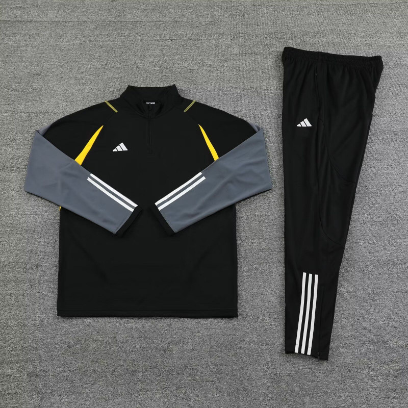 Chandal Entrenamiento Adidas Negro Gris Amarillo Chandal Entrenamiento Adidas Negro Gris Amarillo