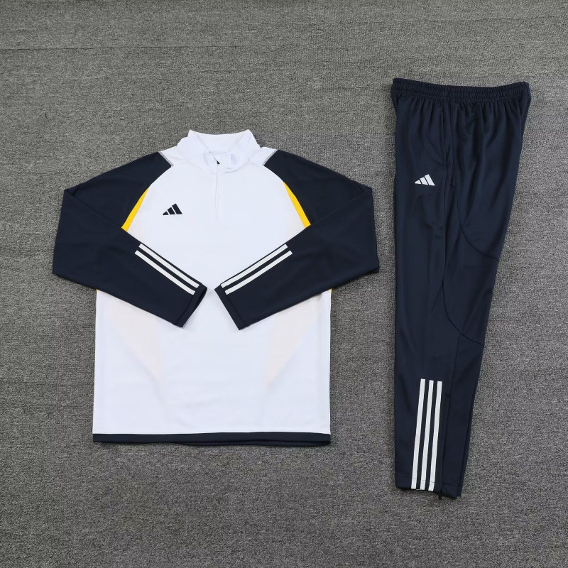 Chandal Entrenamiento Adidas Blanco Azul Amarillo Chandal Entrenamiento Adidas Blanco Azul Amarillo