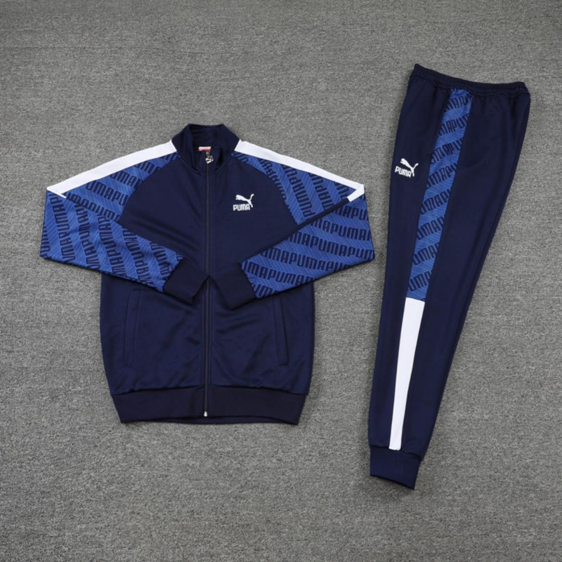 Chandal Puma Azul Oscuro Mangas con Letras Chandal Puma Azul Oscuro Mangas con Letras