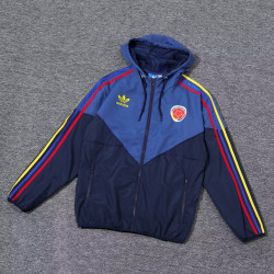 Colombia Cortavientos Azul Oscuro