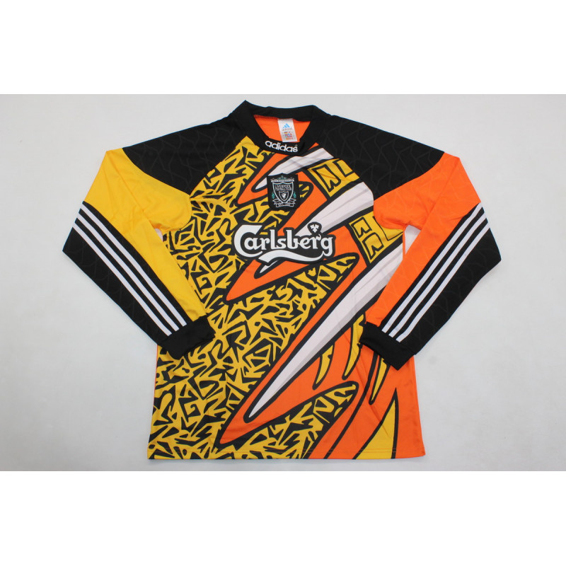 Liverpool Retro Manga Larga Portero Naranja 95-96 Liverpool Retro Manga Larga Portero Naranja 95-96