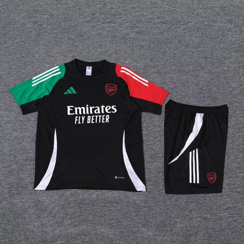 Kit Entrenamiento Arsenal Negro Rojo Verde 24-25 Kit Entrenamiento Arsenal Negro Rojo Verde 24-25
