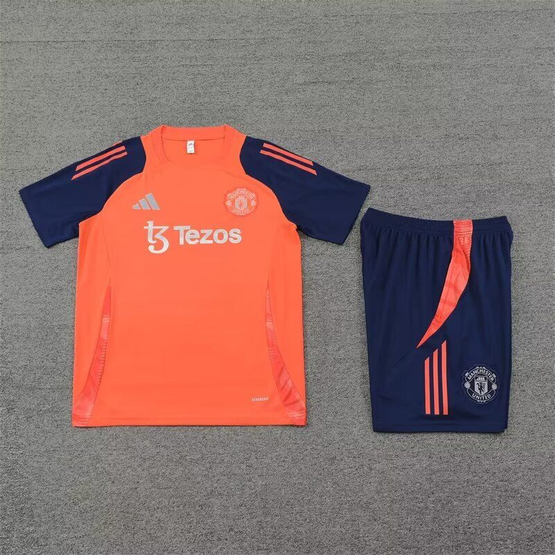 Kit Entrenamiento Manchester United Naranja 24-25 Kit Entrenamiento Manchester United Naranja 24-25