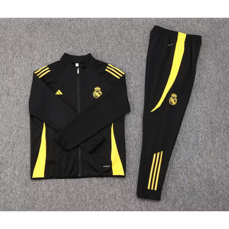 Real Madrid Chandal Negro Amarillo 24-25 Real Madrid Chandal Negro Amarillo 24-25