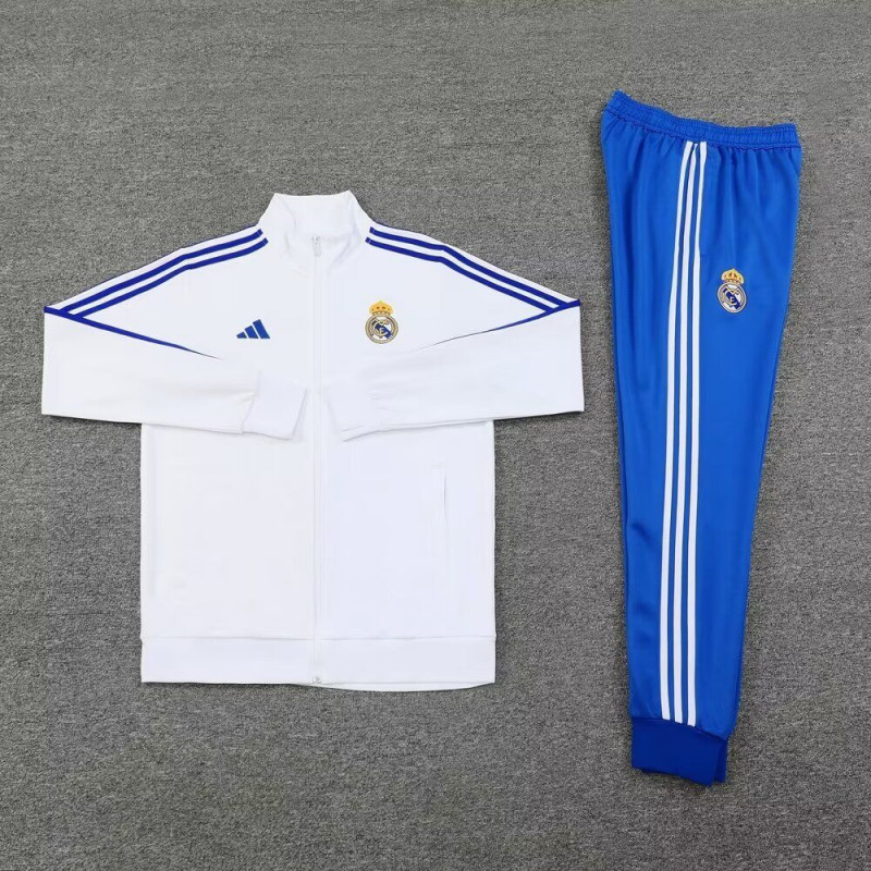 Real Madrid Chandal Blanco Azul 24-25 Real Madrid Chandal Blanco Azul 24-25