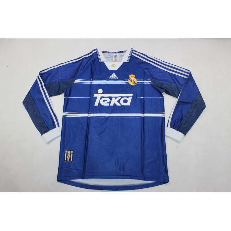 Real Madrid Retro Manga Larga Visitante 98-99 Real Madrid Retro Manga Larga Visitante 98-99
