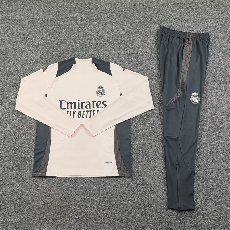 Real Madrid Chandal Entrenamiento Rosa Claro 24-25 Real Madrid Chandal Entrenamiento Rosa Claro 24-25