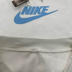 Sudadera blanca NK logo azul