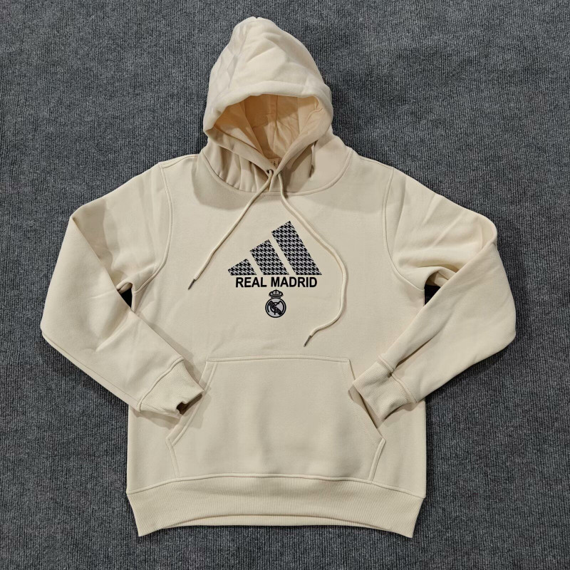 Real Madrid Sudadera Blanco Crema Real Madrid Sudadera Blanco Crema