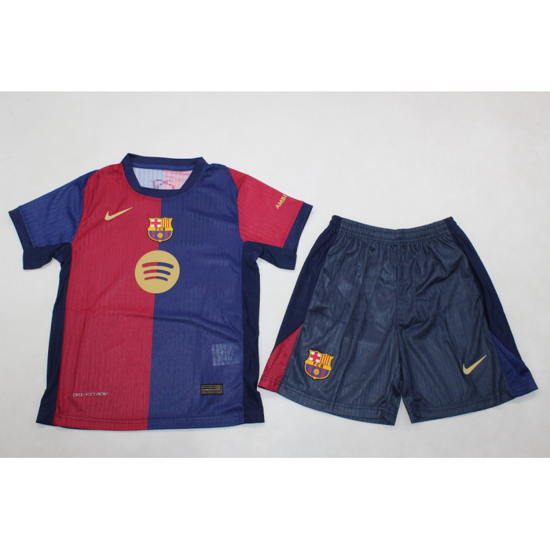 Barcelona KIT NIÑO Player Version Sponsor Grande Local 24-25 Barcelona KIT NIÑO Player Version Sponsor Grande Local 24-25