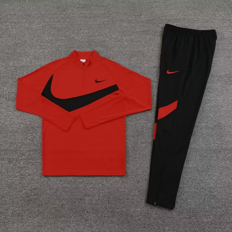 Chandal Entrenamiento Nike Rojo Negro Logo Chandal Entrenamiento Nike Rojo Negro Logo