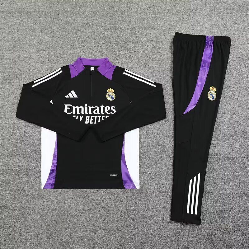 Real Madrid Chandal Entrenamiento Negro Morado 24-25 Real Madrid Chandal Entrenamiento Negro Morado 24-25