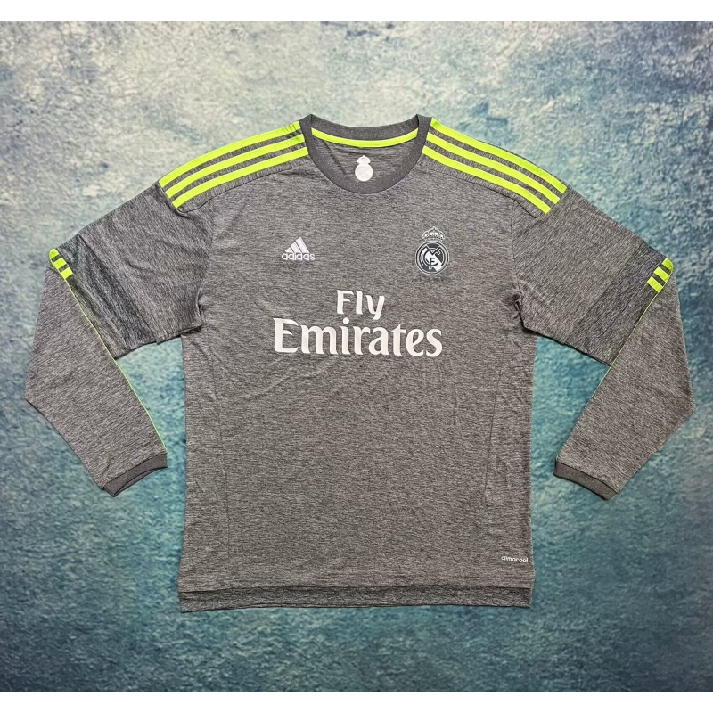 Real Madrid Retro Manga Larga Visitante 15-16 Real Madrid Retro Manga Larga Visitante 15-16