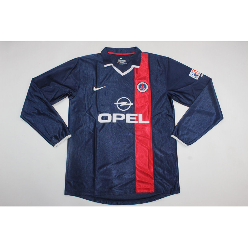 PSG Retro Manga Larga Local 01-02 PSG Retro Manga Larga Local 01-02