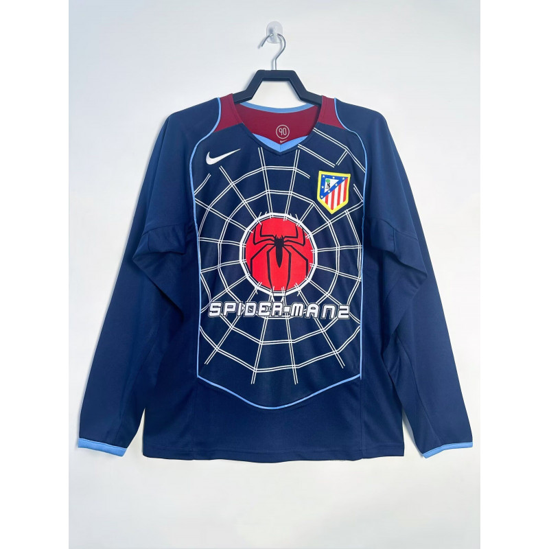 Atletico de Madrid Retro Manga Larga Visitante 04-05 Atletico de Madrid Retro Manga Larga Visitante 04-05