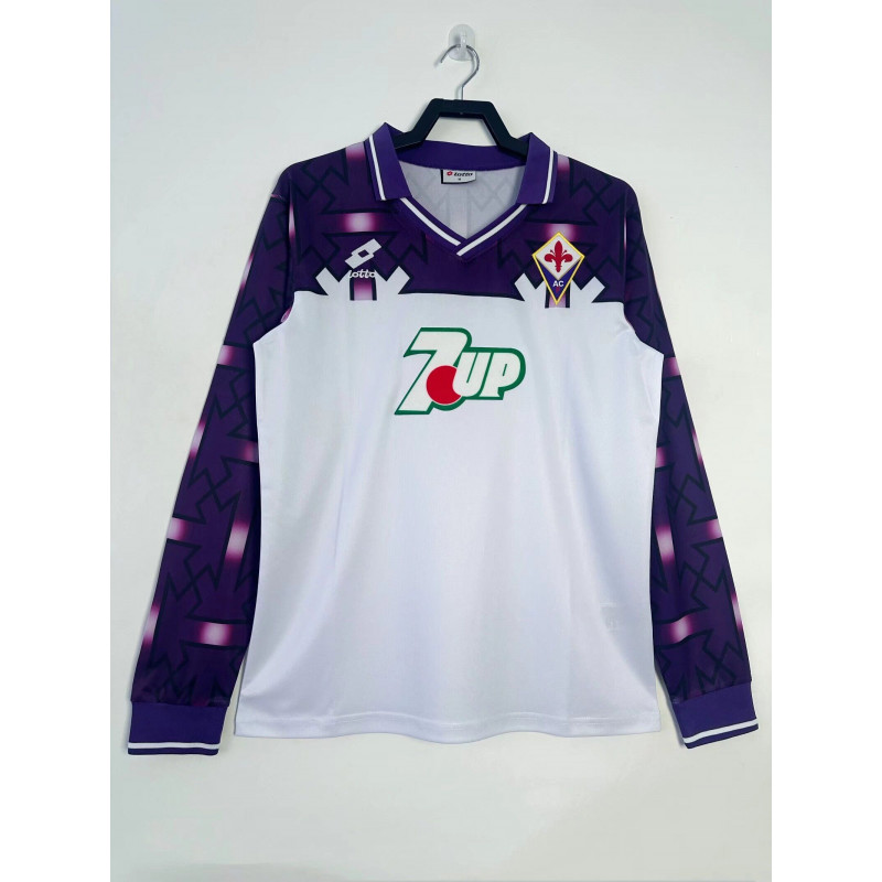 Fiorentina Retro Manga Larga Visitante 92-93 Fiorentina Retro Manga Larga Visitante 92-93