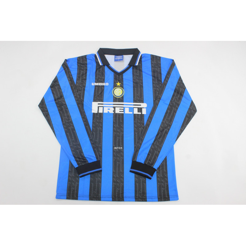 Inter de Milan Retro Manga Larga Local 97-98 Inter de Milan Retro Manga Larga Local 97-98