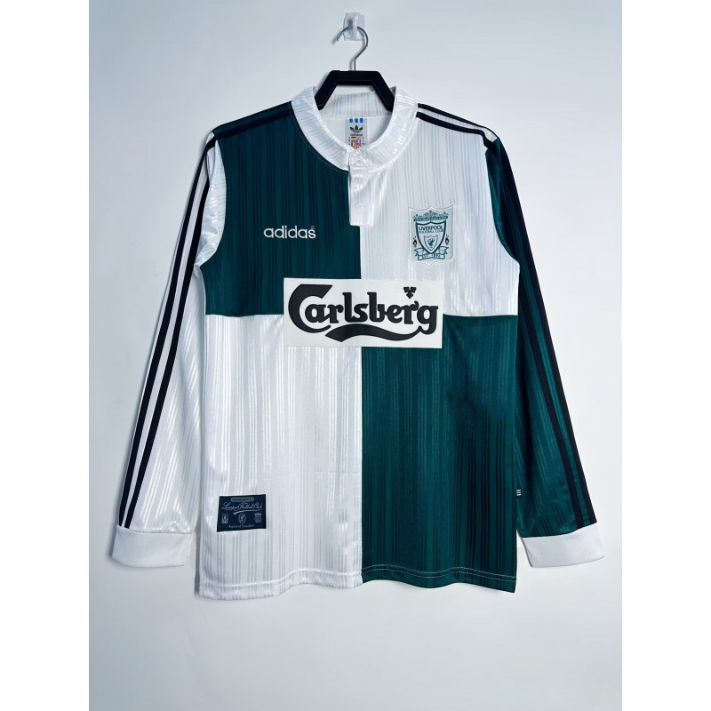 Liverpool Retro Manga Larga Visitante 95-96 Liverpool Retro Manga Larga Visitante 95-96