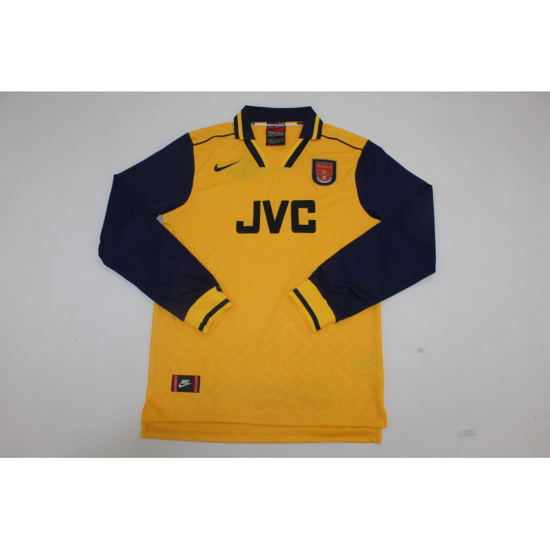 Arsenal Retro Manga Larga Visitante 96-97 Arsenal Retro Manga Larga Visitante 96-97