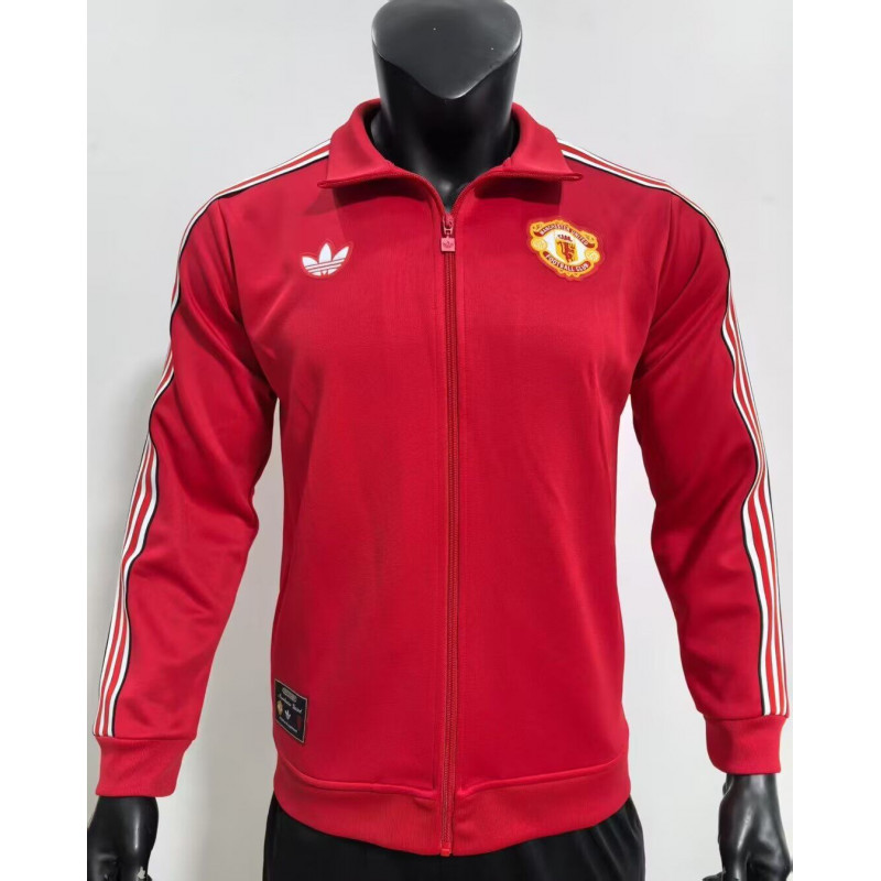 Manchester United Chaqueta Retro Roja Manchester United Chaqueta Retro Roja