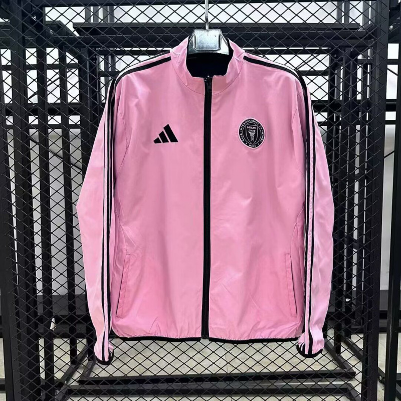 Inter Miami Cortavientos Reversible Rosa Negro Inter Miami Cortavientos Reversible Rosa Negro