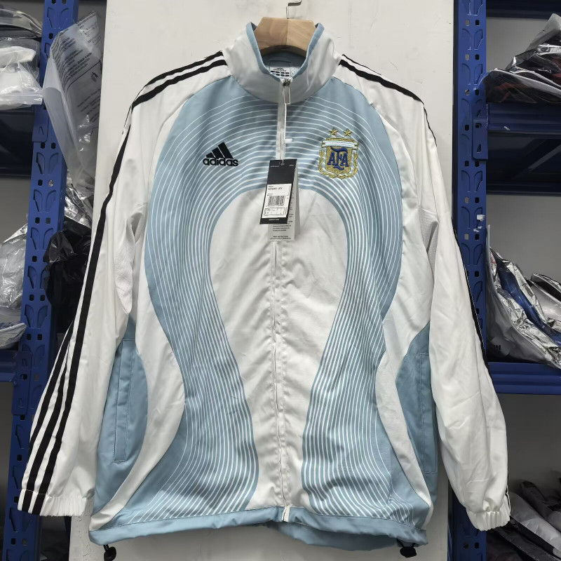 Argentina Cortavientos Retro Blanco Argentina Cortavientos Retro Blanco