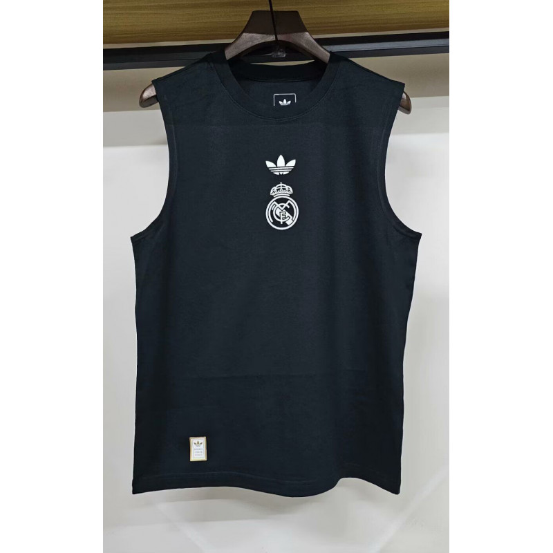 Real Madrid Sin Mangas Negra Real Madrid Sin Mangas Negra