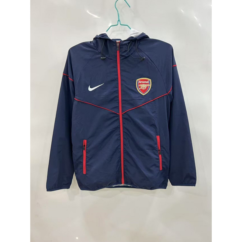 Arsenal Cortavientos Retro Azul Oscuro Arsenal Cortavientos Retro Azul Oscuro