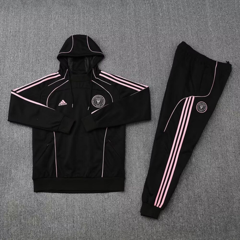 Inter Miami Chandal Con Capucha Negro 25-26 Inter Miami Chandal Con Capucha Negro 25-26