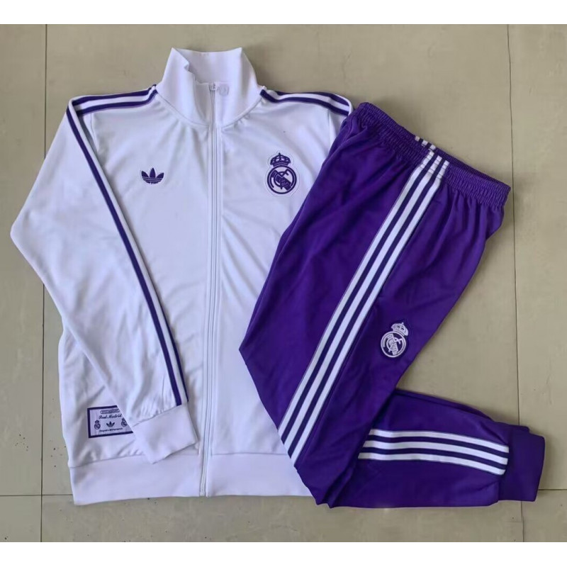 Real Madrid Chandal Retro Morado Blanco Real Madrid Chandal Retro Morado Blanco