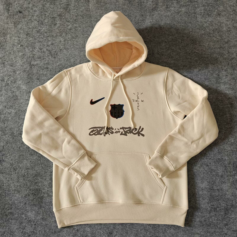 Barcelona x Travis Scott Sudadera Crema Barcelona x Travis Scott Sudadera Crema